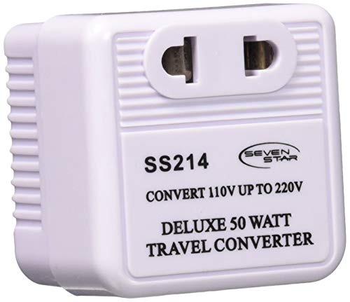 SEVEN STAR SS214 Deluxe 50 Watt Voltage Converter Step Up Transformer
