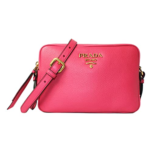 Prada Women’s Vitello Phenix 1bh079 Pink Leather Cross Body Bag