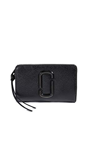 Marc Jacobs Women’s Snapshot Compact Wallet, Black, One Size