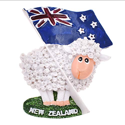 Lychee Refrigerator Magnet New Zealand Flag Home Kitchen Decorative Fun Polyresin Souvenir Gift