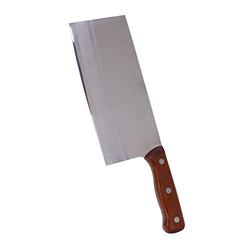 eZthings® 13″ Heavy Duty Professional Cutting Chefs Cleaver – Razor Sharp Edge Retention, Stain-Corrosion Resistant for Home Kitchen and Commercial Cookware Restaurant Knives (Multipurpose 8.6″ Blade)
