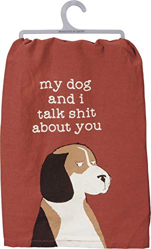 Primitives by Kathy My Dog and I Decorative Kitchen Towel