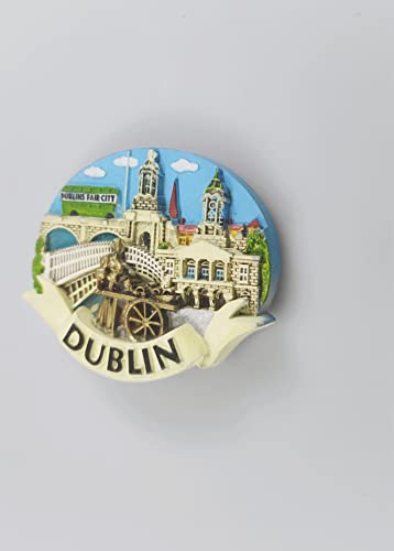 3D Dublin Ireland Fridge Magnet, Home & Kitchen Decoration Magnetic Sticker Dublin Ireland Refrigerator Magnet Tourist Souvenir Gift | The Storepaperoomates Retail Market - Fast Affordable Shopping