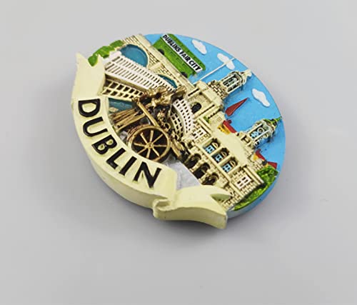3D Dublin Ireland Fridge Magnet, Home & Kitchen Decoration Magnetic Sticker Dublin Ireland Refrigerator Magnet Tourist Souvenir Gift | The Storepaperoomates Retail Market - Fast Affordable Shopping
