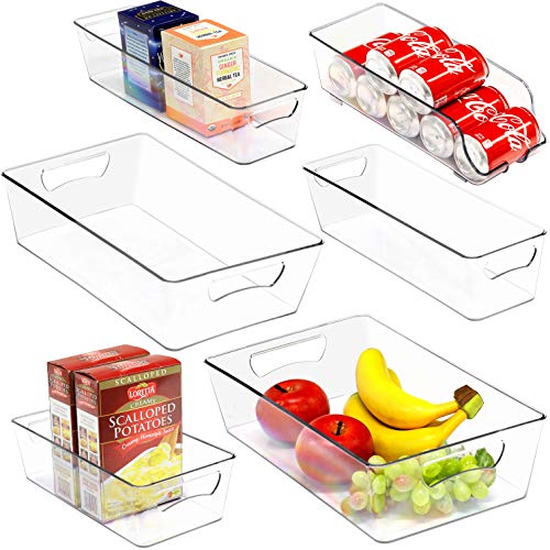 SimpleHouseware Refrigerator Storage Organizer, Assorted Set of 6