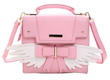 JHVYF Women’s Cute Wings Bow Top Handle Cross Body Shoulder Bags Girls Handbag Pink 354343 | The Storepaperoomates Retail Market - Fast Affordable Shopping