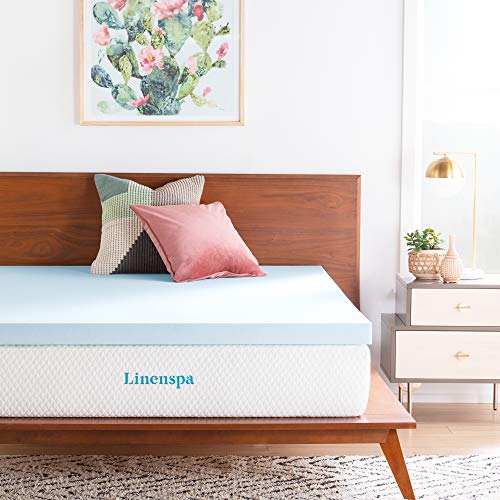 Linenspa 3 Inch Memory Foam Mattress Topper, Gel Infused Queen Mattress Topper, CertiPUR-US Certified | The Storepaperoomates Retail Market - Fast Affordable Shopping