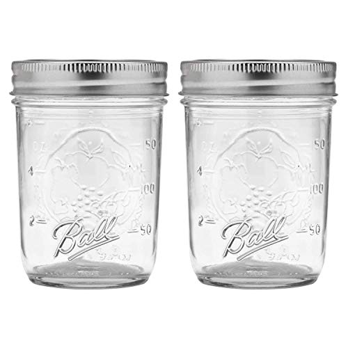 Ball Regular Mouth Mason Jars with Lids & Bands, Half Pint, 8-oz (2-Pack) | The Storepaperoomates Retail Market - Fast Affordable Shopping