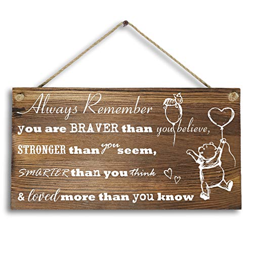 6″x 12″ Kids & Friends Gifts- Wood Plank Design Hanging Sign Plaque, Inspirational Gift for Kids or Fiendss.