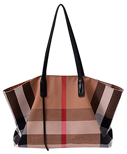 Handbags for Women Canvas Fashion Large Capacity Roomy Bag Ladies Crossbody Purse Fashion Tote Top Handle Satchel