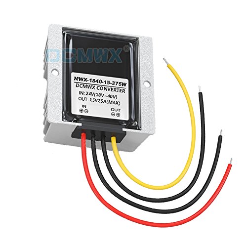DCMWX buck voltage converters 24V reduce to 15V step down car power inverters Input DC18V-40V Output 15V 2A3A5A8A10A15A20A22A25A waterproof power adapt