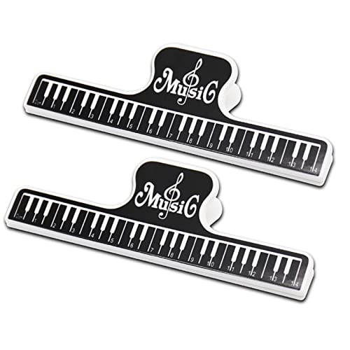 Clip File Book Clip Music Memo Loose-Leaf Clip Music Pcs Document Piano Sheet 2 Office & Stationery (Black)