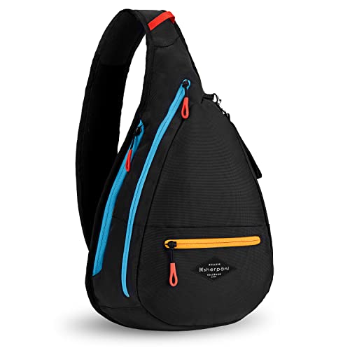 Sherpani Esprit, Nylon Sling Bag, Shoulder Sling Bag, Crossbody Sling Backpack for Women, Fits 10 inch Tablet, RFID Protection (Chromatic)