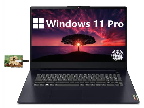 Lenovo New IdeaPad 3 Business Laptop, 17.3″ HD Display, AMD Ryzen 5 5500U, Windows 11 Pro, 20GB RAM, 1TB SSD, Fingerprint, 32GB Durlyfish USB Card