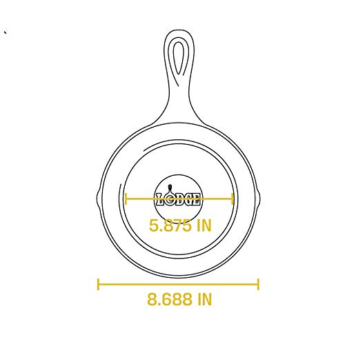Lodge L5SK3 Pre-Seasoned Cast-Iron 8-Inch Skillet | The Storepaperoomates Retail Market - Fast Affordable Shopping