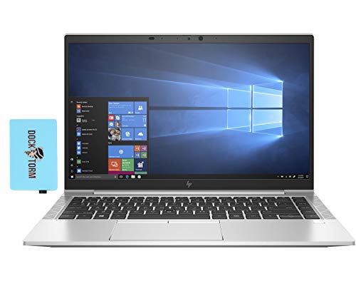 HP EliteBook 840 G7 14.0″ FHD IPS Business Laptop (Intel i5-10210U 4-Core, 16GB RAM, 512GB PCIe SSD, Intel UHD 620, Backlit KYB, Fingerprint, WiFi 6, Bluetooth 5.0, HD Webcam, Win 10 Pro) with Hub
