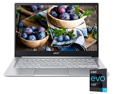Acer Swift 3 Evo Thin & Light Laptop 2022, 14″ FHD Display, Intel Core i7-1165G7, Intel Iris Xe Graphics, 8GB LPDDR4X, 512GB NVMe SSD, WiFi 6, Fingerprint Reader, Backlit KB Webcam