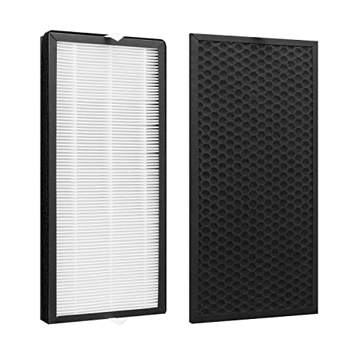 Hichoryer XD6070 Filter Replacement, Compatible with Rowenta Intense Pure Air Filter PU40XX Series PU4010 PU4015 PU4020 PU4025 Part # XD6074U0 XD6075 XD6070 XD6060 Carbon Filter Odor Eliminator