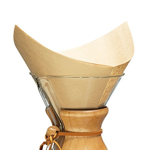 Chemex Natural Coffee Filters, Square, 100ct – Exclusive Packaging