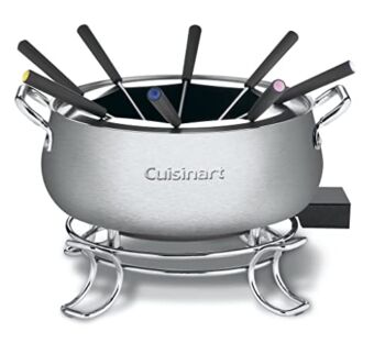 Cuisinart CFO-3SS 3-Quart Electric Fondue Pot 1000-Watt Electric Fondue Set is Suitable for Chocolate, Cheese, Broth and or Oil, Stainless Steel | The Storepaperoomates Retail Market - Fast Affordable Shopping