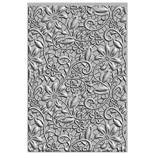 Sizzix 3-D Textured Impressions Embossing Folder Lacey by Kath Breen, 665324, Multicolor | The Storepaperoomates Retail Market - Fast Affordable Shopping
