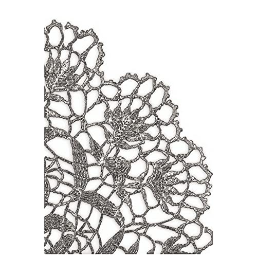Sizzix 3-D Texture Fades Embossing Folder Doily by Tim Holtz, 665735, Multicolor