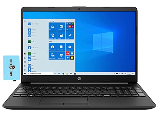 HP 15t-dw300 FHD IPS Laptop (11th Gen Intel i5-1135G7 4-Core, 16GB RAM, 256GB PCIe SSD, Intel Iris Xe, 15.6″ WLED (1920×1080), WiFi, Bluetooth, Webcam, 2xUSB 3.1, 1xHDMI, Win 10 Pro) with Hub