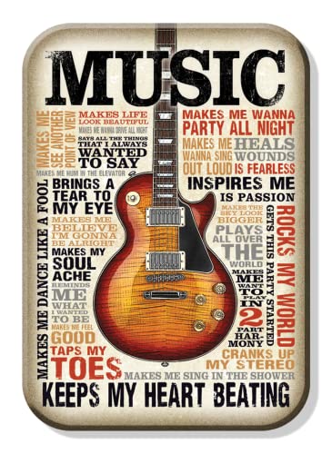 Desperate Enterprises Music Inspires Me Refrigerator Magnet – Funny Magnets for Office, Home & School – Made in The USA
