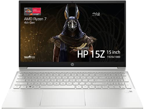 HP Pavilion 15 Laptop: AMD Ryzen 7 4700U, 512GB SSD, 16GB DDR4 RAM, 15.6″ Full HD IPS Display, Windows 10