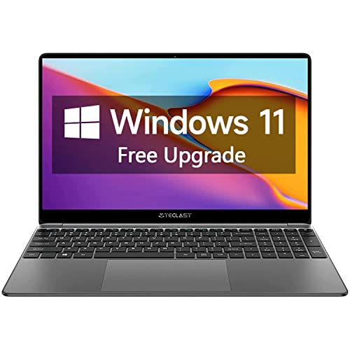 TECLAST 15.6 Inch Laptop Computer, 6GB+128GB SSD Windows 10 Laptops with Intel N4020 (up to 2.8 GHz ), FHD 1920×1080 IPS Laptop pc, Mini HDMI, WiFi, Webcam, USB3.0, Bluetooth 4.2 (Support Windows 11)