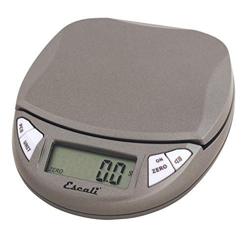 Escali Pico PR500S Precision Kitchen Food Scale for Baking and Cooking, Lightweight and Durable Design, LCD Digital Display, Lifetime ltd. Warranty, Metallic