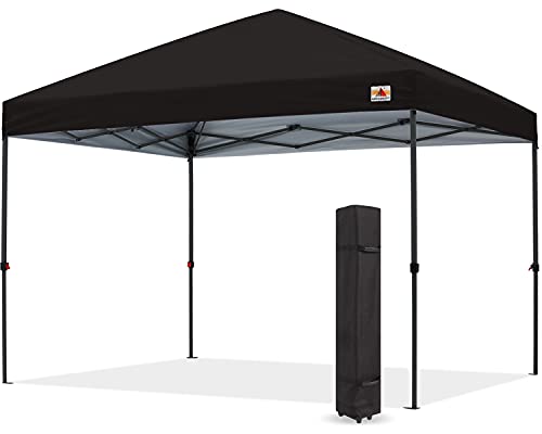 ABCCANOPY Durable Easy Pop up Canopy Tent 10×10, Black