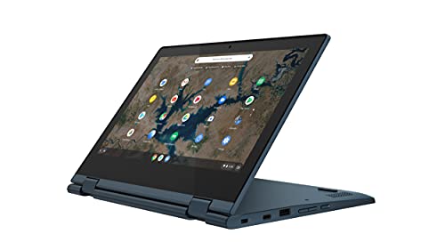 Lenovo Chromebook Flex 3 11.6″ HD Touchscreen 2-in-1 Laptop Computer PC, Intel Celeron N4020, 4GB DDR4, 32GB eMMC, Intel UHD 600, 802.11ac, Bluetooth, Webcam, Chrome OS, Blue, 64GB ABYS MicroSD Card
