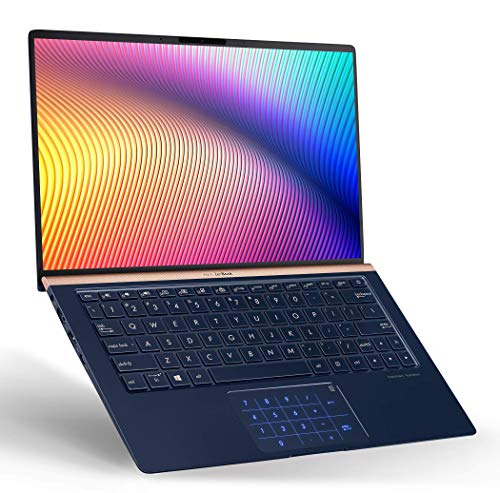 ASUS ZenBook 13 Ultra-Slim Laptop 13.3” FHD WideView, 8th-Gen Intel Core i7-8565U Processor, 8GB LPDDR3, 512GB PCIe SSD, Backlit KB, NumberPad, Military-Grade, Windows 10 – UX333FA-AB77 Royal Blue