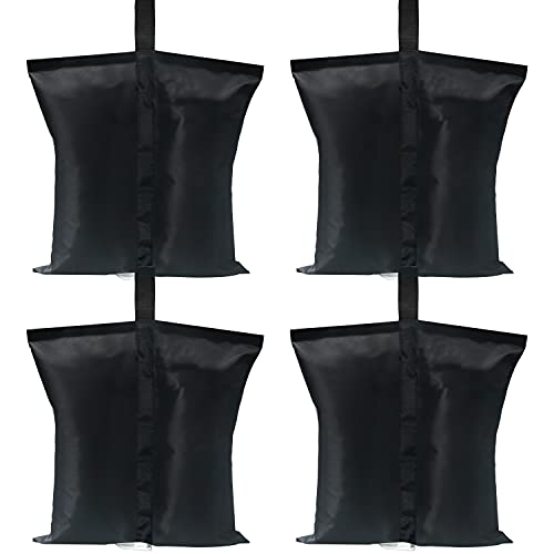 ABCCANOPY Canopy Weights 112 LBS Gazebo Tent Sand Bags,4pcs-Pack (Black)