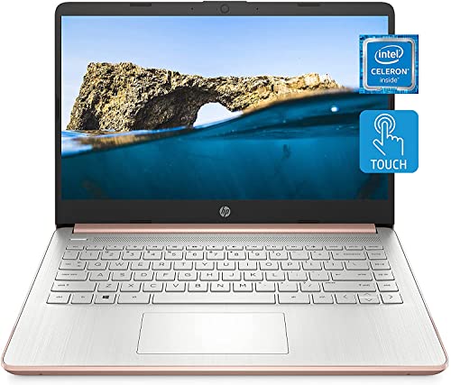 HP Stream 14inch HD Touchscreen Display Laptop, Intel Celeron N4020 Processor, 4GB DDR4 Memory, 128GB Storage (64GB eMMC+64GB Card), WiFiBluetooth,1-Year Microsoft 365,Win 10 S,Rose Gold | TGCD bundle