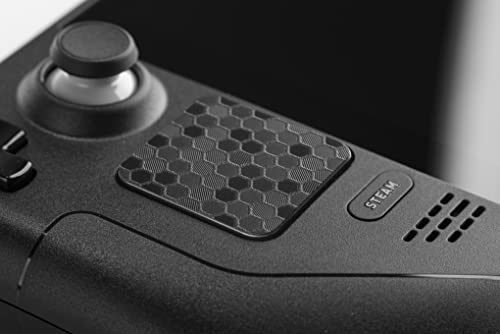 TouchProtect Steam Deck – Add Style, Tactile Feedback, and Protect your Steam Decks’ Trackpads! More than just a skin. (Hex – Black)