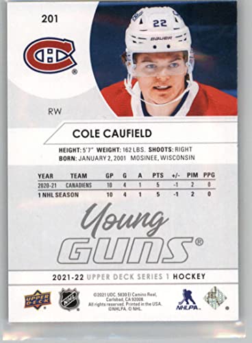 2021-22 Upper Deck Series One #201 Cole Caufield RC Rookie Card Montreal Canadiens Young Guns Official NHL Hockey Card in Raw (NM or Better) Condition | The Storepaperoomates Retail Market - Fast Affordable Shopping