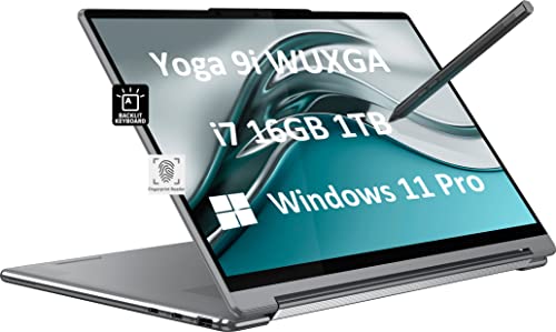 Lenovo Yoga 9i 14″ WUXGA 2-in-1 Touchscreen (Intel 12-Core i7-1260P, 16GB DDR5 RAM, 1TB SSD, Precision Pen) Anti-Glare Business Laptop, 2 x Thunderbolt 4, Backlit, Fingerprint, Win 11 Pro