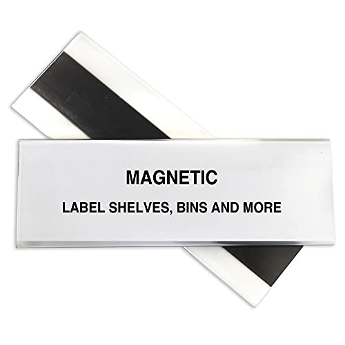C-line Label Holder for Magnetic Shelf/Bin, 6 by 2-Inch, Clear