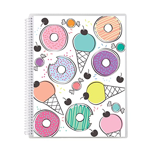 8.5″ x 11″ Spiral Bound Kid’s Handwriting Notebook – Sweet Tooth. 160 Pages of 80 Lb. Mohawk Paper. Perfect for Practicing Handwriting. Stickers Included by Erin Condren.