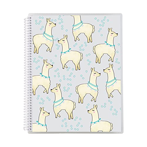 8.5″ x 11″ Spiral Bound Kid’s Story Notebook – Llama Lineup. 160 Pages of 80 lb. Mohawk Paper. Perfect for Practicing Handwriting, Drawing & Storytelling. Stickers Included by Erin Condren.