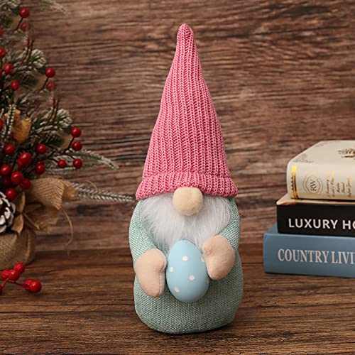 GONEBIN Easter Decorations,Handmade Spring Easter Gnomes Plush Doll Easter Bunny Gnomes Decor, Easter Gifts for Kids/Women/Men,Easter Ornaments for The Home Spring Decorations