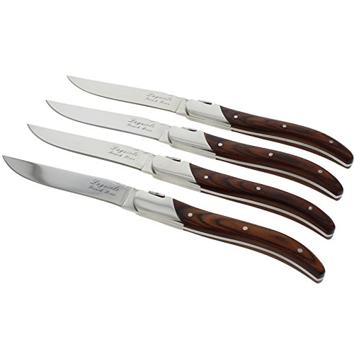French Home Rosewood Connoisseur Laguiole Steak Knives (Set of 4)