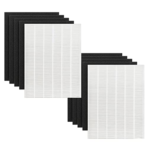D480 Replacement Filter D4 Compatible with Winix D480 Air Purifier, Item Number 1712-0100-00, 2 True HEPA D4 Filters and 8 Activated Carbon Pre-Filters