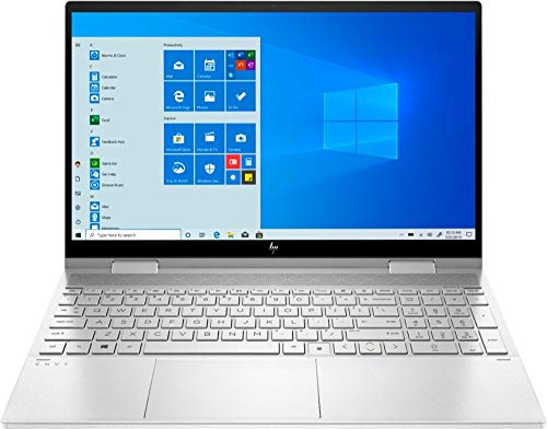HP Envy x360 2-in-1 Laptop, 15.6″ Full HD Touchscreen, 10th Gen Intel Core i7 Processor, 12GB Memory, 512GB PCIe NVMe SSD, Wi-Fi, HDMI, Backlit Keyboard, Windows 10 Home, Silver (i7-1065G7 Processor)