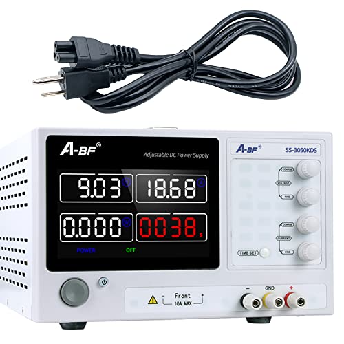 Switching Lab Power Supply, Unit Color Screen, LED,ENVVWIZ Adjustable DC 30V 50A 1500W Stabilized Source, High Precision, 4 Digit Power Bench Source, Used in the colleague & company,Gift for him & her