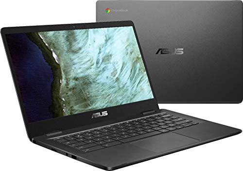 Asus 14.0″ HD Chromebook Laptop PC, Intel Dual Core Celeron N3350 Processor, 4GB RAM, 32GB eMMC, Chrome OS, Grey