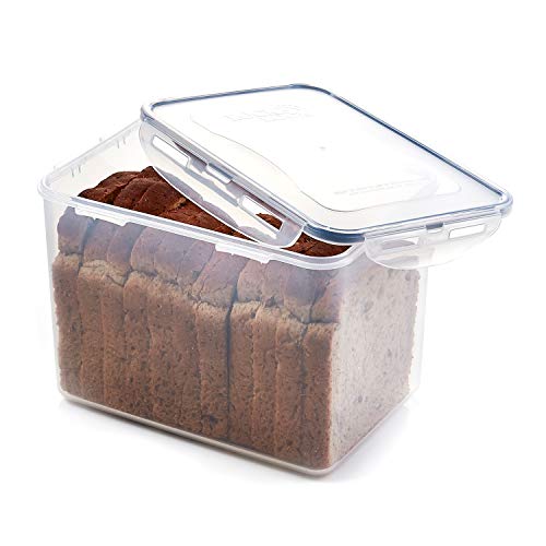 LocknLock Easy Essentials Food lids/Pantry Storage/Airtight containers, BPA Free, Rectangle-16.5 Cup-for Beans, Clear