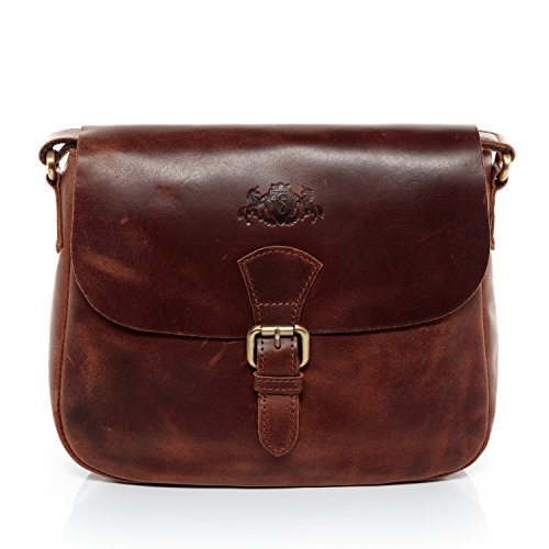 SID & VAIN shoulder bag & cross-body bag YALE tote bag handbag I Premium Leather top-handle bag leather bag woman brown